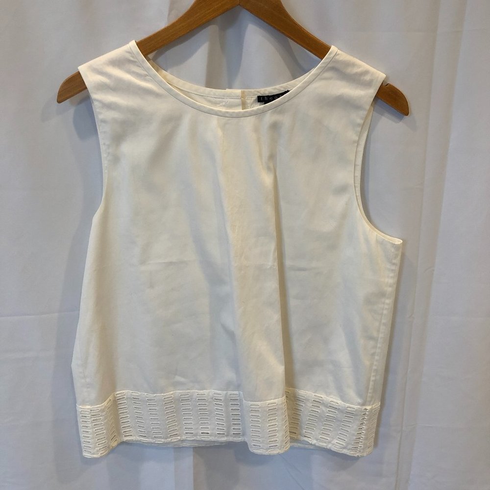 Theory Sleeveless Top Boxy Fit L